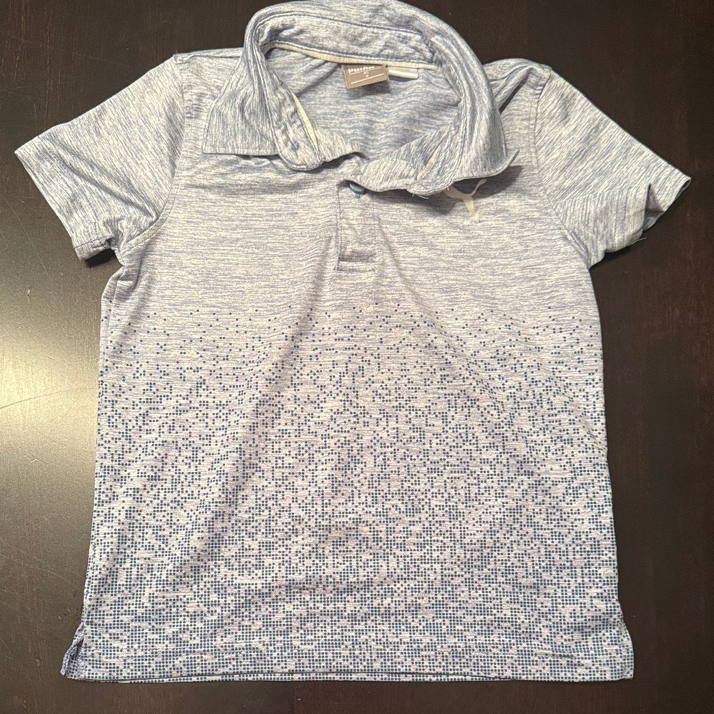 Puma Kids Light Blue Pixel Polo